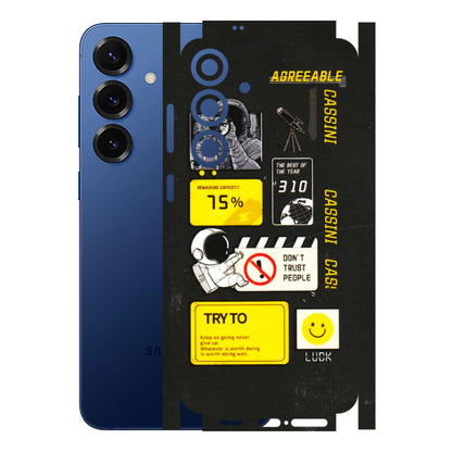 Samsung A/S Series Phone Skins (All Models) - Black Cassini - 3D Embossed Finish (L-161) Samsung Galaxy S25 Plus