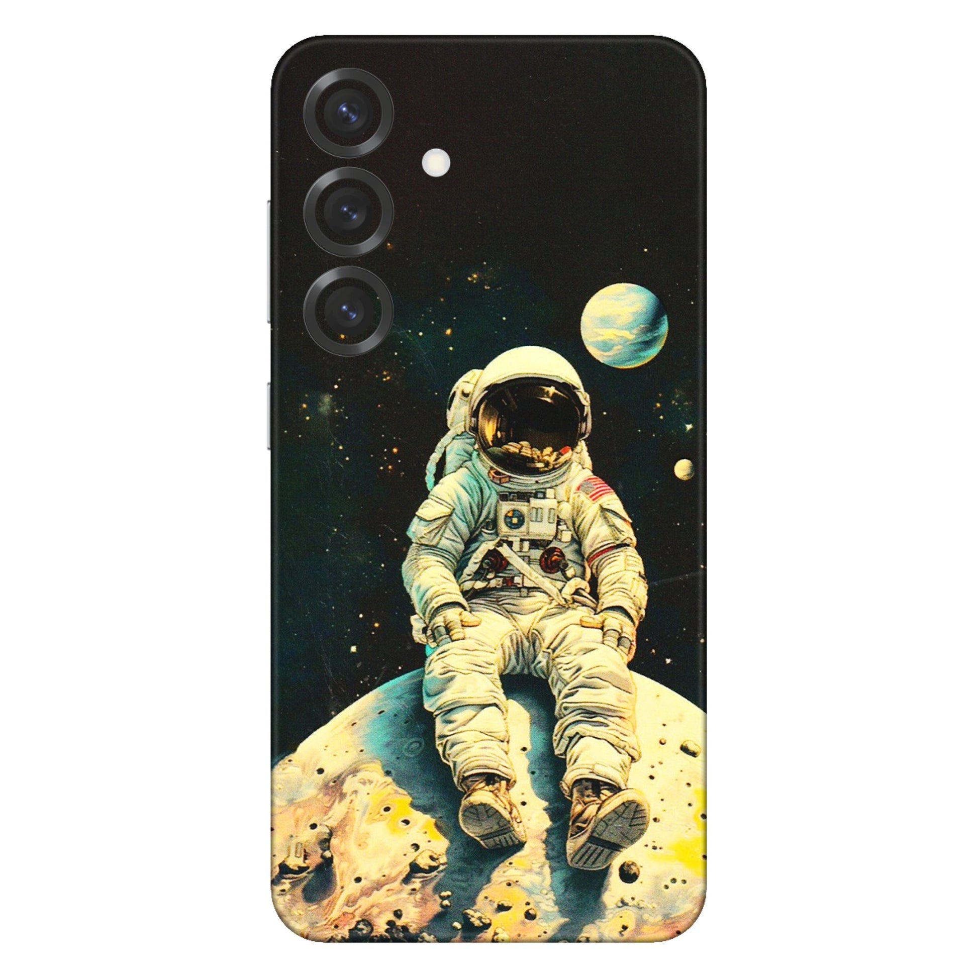 Samsung A/S Series Phone Skins (All Models) - Astronaut in Space - 3D Embossed Finish (L-16) Samsung Galaxy S25 Plus