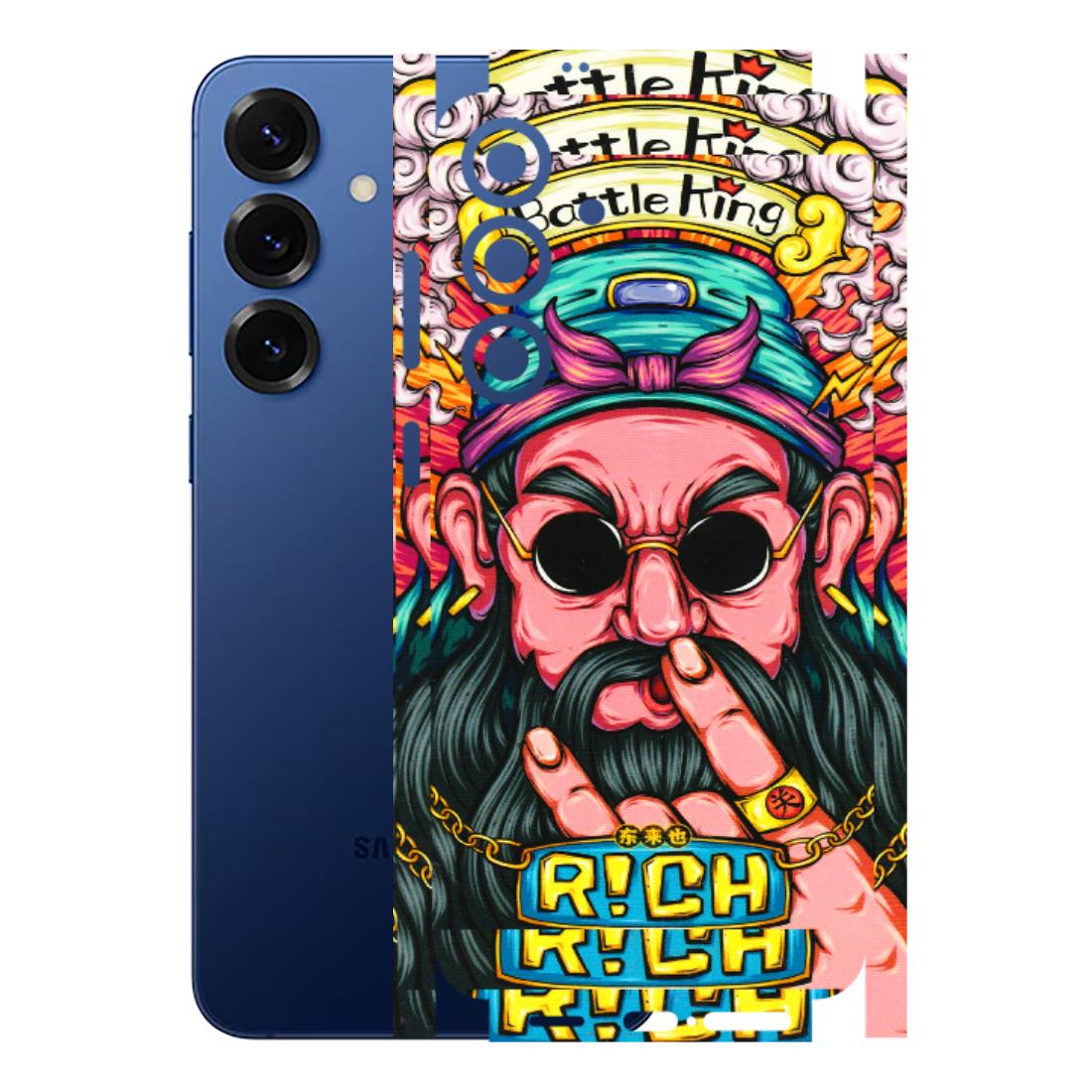 Samsung A/S Series Phone Skins (All Models) - Battle King Dude Face - 3D Embossed Finish (L-178) Samsung Galaxy S25 Plus