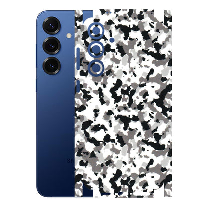 Samsung A/S Series Phone Skins (All Models) - White Black Camouflage - 3D Embossed Finish (L-18) Samsung Galaxy S25 Plus