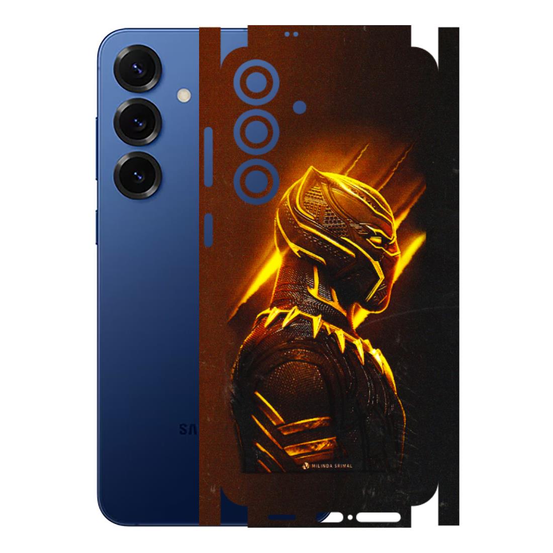 Samsung A/S Series Phone Skins (All Models) - Gold Black Panther - 3D Embossed Finish (L-181) Samsung Galaxy S25 Plus