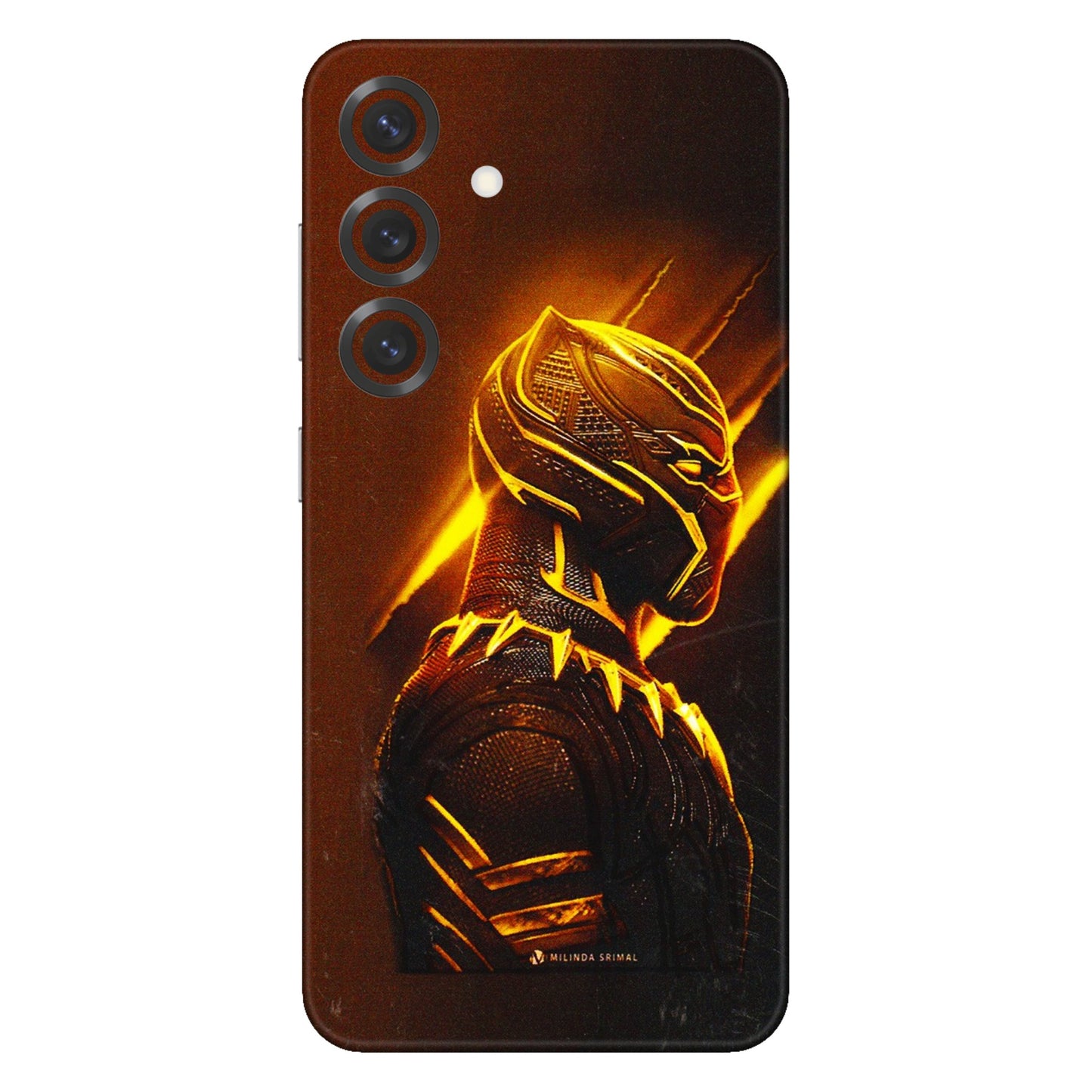 Samsung A/S Series Phone Skins (All Models) - Gold Black Panther - 3D Embossed Finish (L-181) Samsung Galaxy S25 Plus