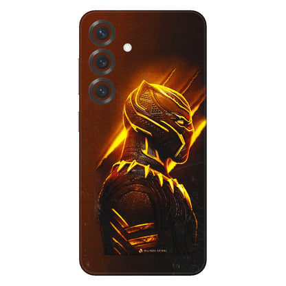 Samsung A/S Series Phone Skins (All Models) - Gold Black Panther - 3D Embossed Finish (L-181) Samsung Galaxy S25 Plus