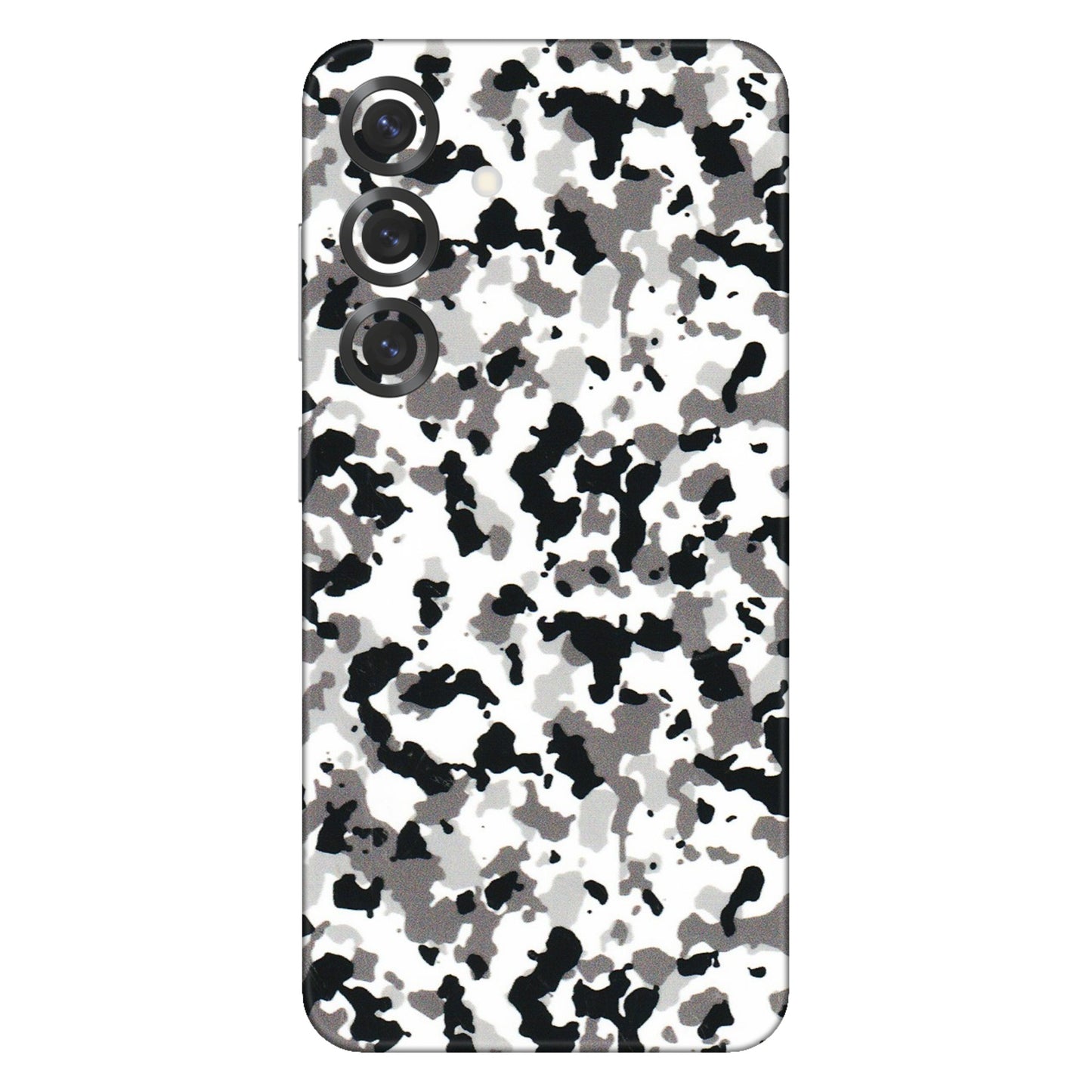 Samsung A/S Series Phone Skins (All Models) - White Black Camouflage - 3D Embossed Finish (L-18) Samsung Galaxy S25 Plus