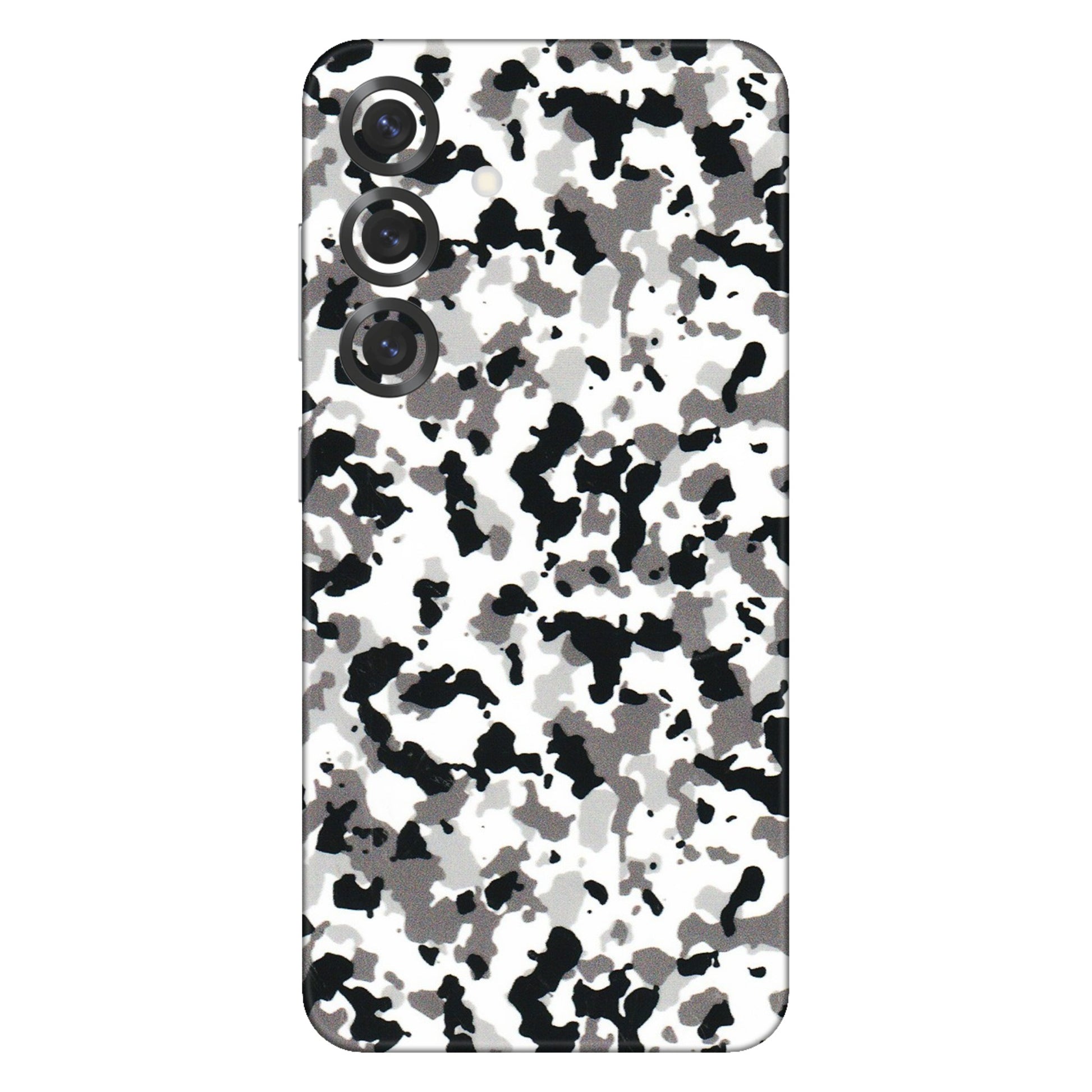 Samsung A/S Series Phone Skins (All Models) - White Black Camouflage - 3D Embossed Finish (L-18) Samsung Galaxy S25 Plus