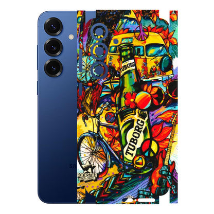 Samsung A/S Series Phone Skins (All Models) - Cool Beer Bottle - 3D Embossed Finish (L-193) Samsung Galaxy S25 Plus