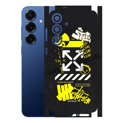 Samsung A/S Series Phone Skins (All Models) - Anti Social Graffiti - 3D Embossed Finish (L-198) Samsung Galaxy S25 Plus