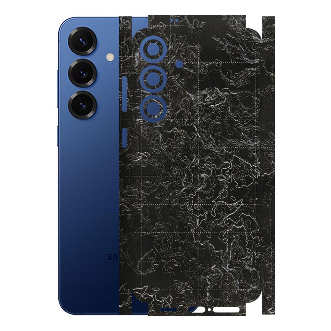 Samsung A/S Series Phone Skins (All Models) - Black map Texture - 3D Embossed Finish (L-201) Samsung Galaxy S25 Plus