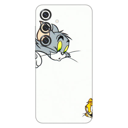 Samsung A/S Series Phone Skins (All Models) - Cute Tom And Jerry - 3D Embossed Finish (L-220) Samsung Galaxy S25 Plus