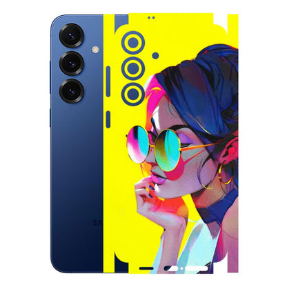 Samsung A/S Series Phone Skins (All Models) - Bold Stylish Girl - 3D Embossed Finish (L-222) Samsung Galaxy S25 Plus