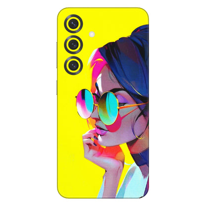 Samsung A/S Series Phone Skins (All Models) - Bold Stylish Girl - 3D Embossed Finish (L-222) Samsung Galaxy S25 Plus