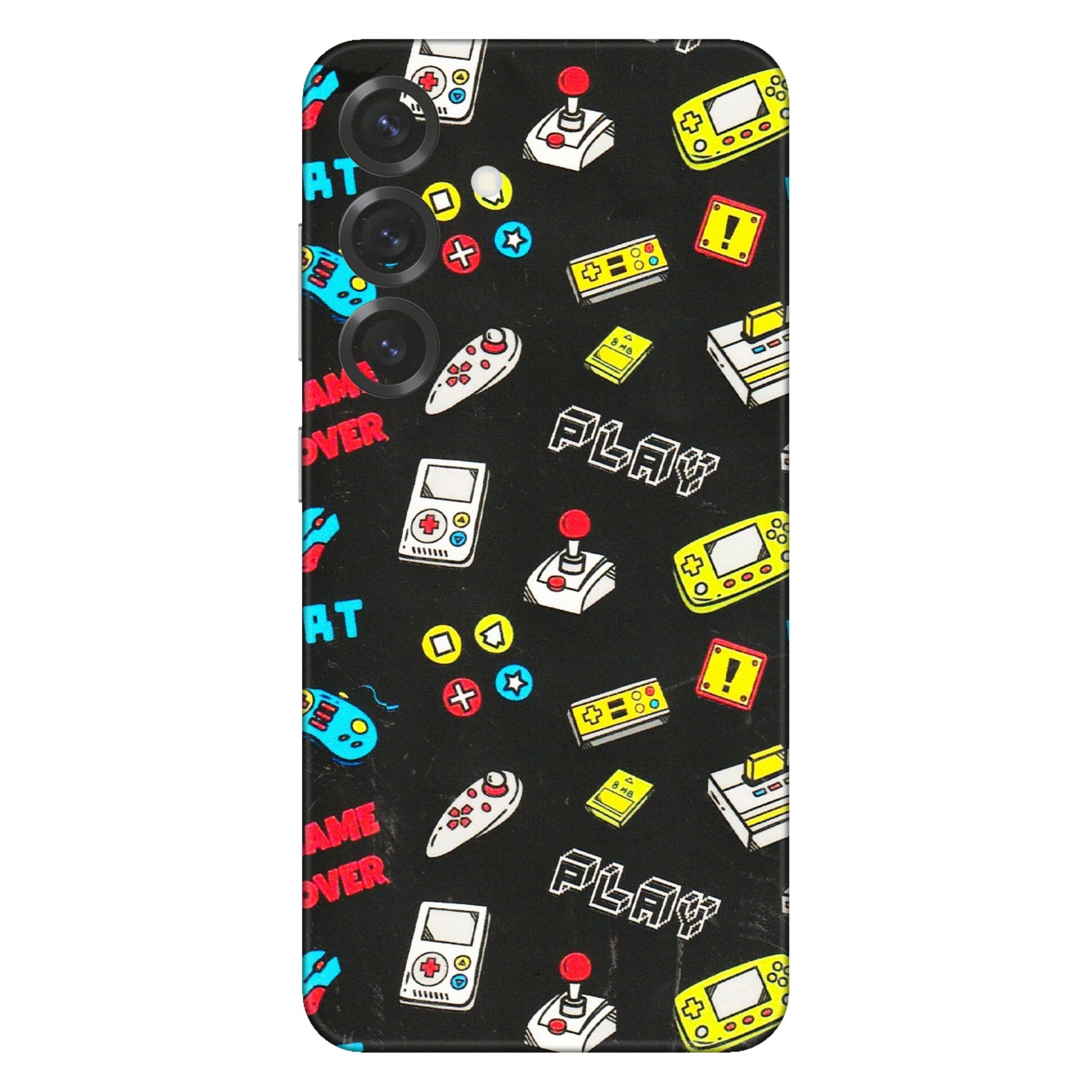 Samsung A/S Series Phone Skins (All Models) - Gaming Doodles - 3D Embossed Finish (L-224) Samsung Galaxy S25 Plus