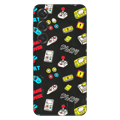 Samsung A/S Series Phone Skins (All Models) - Gaming Doodles - 3D Embossed Finish (L-224) Samsung Galaxy S25 Plus