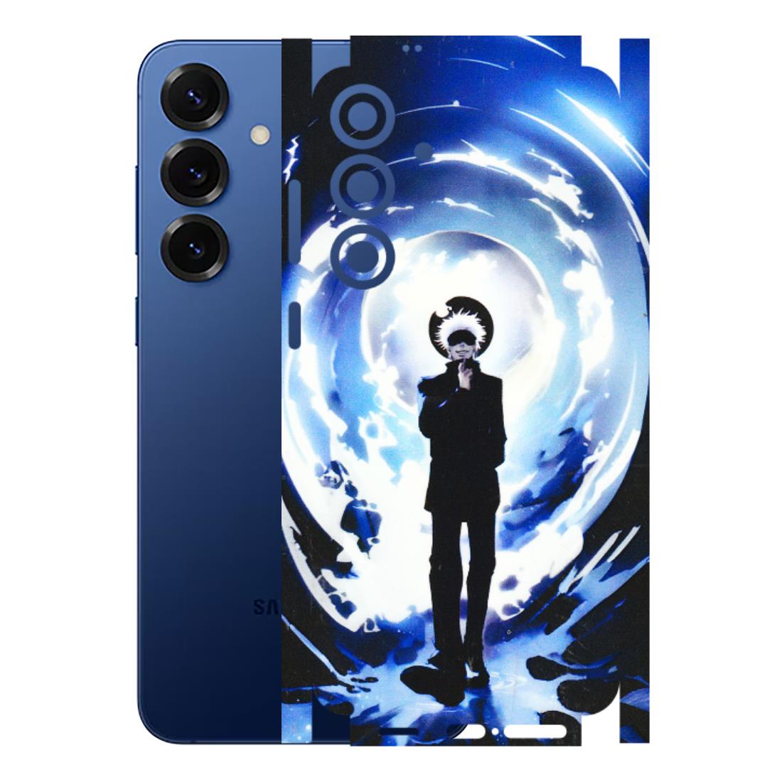 Samsung A/S Series Phone Skins (All Models) - Satoru Gojo Dark Blue - 3D Embossed Finish (L-235) Samsung Galaxy S25 Plus