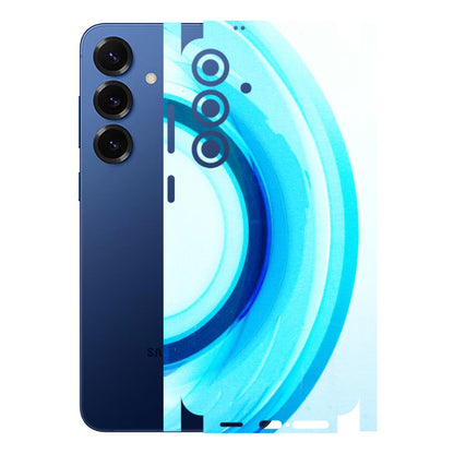 Samsung A/S Series Phone Skins (All Models) - The Blue Curve - 3D Embossed Finish (L-244) Samsung Galaxy S25 Plus