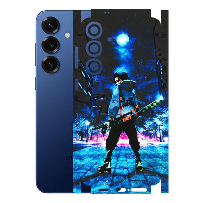 Samsung A/S Series Phone Skins (All Models) - Demon Slayer Sword - 3D Embossed Finish (L-247) Samsung Galaxy S25 Plus
