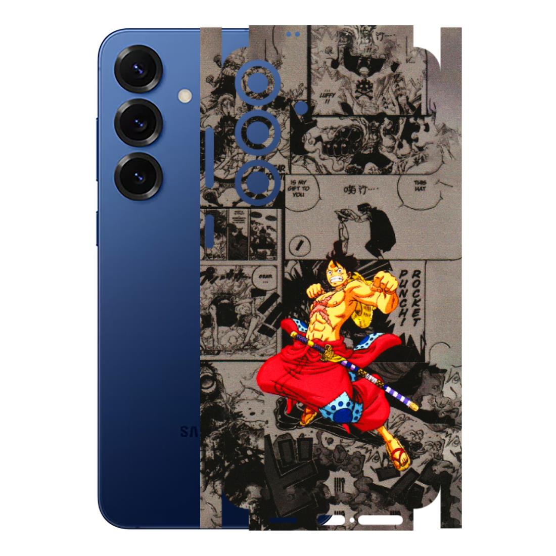Samsung A/S Series Phone Skins (All Models) - One Piece Rocket Punch Manga - 3D Embossed Finish (L-25) Samsung Galaxy S25 Plus