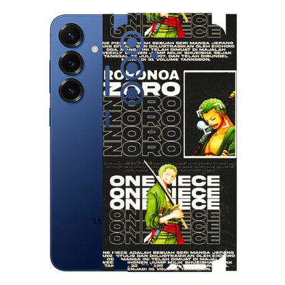 Samsung A/S Series Phone Skins (All Models) - One Piece Zoro - 3D Embossed Finish (L-250) Samsung Galaxy S25 Plus