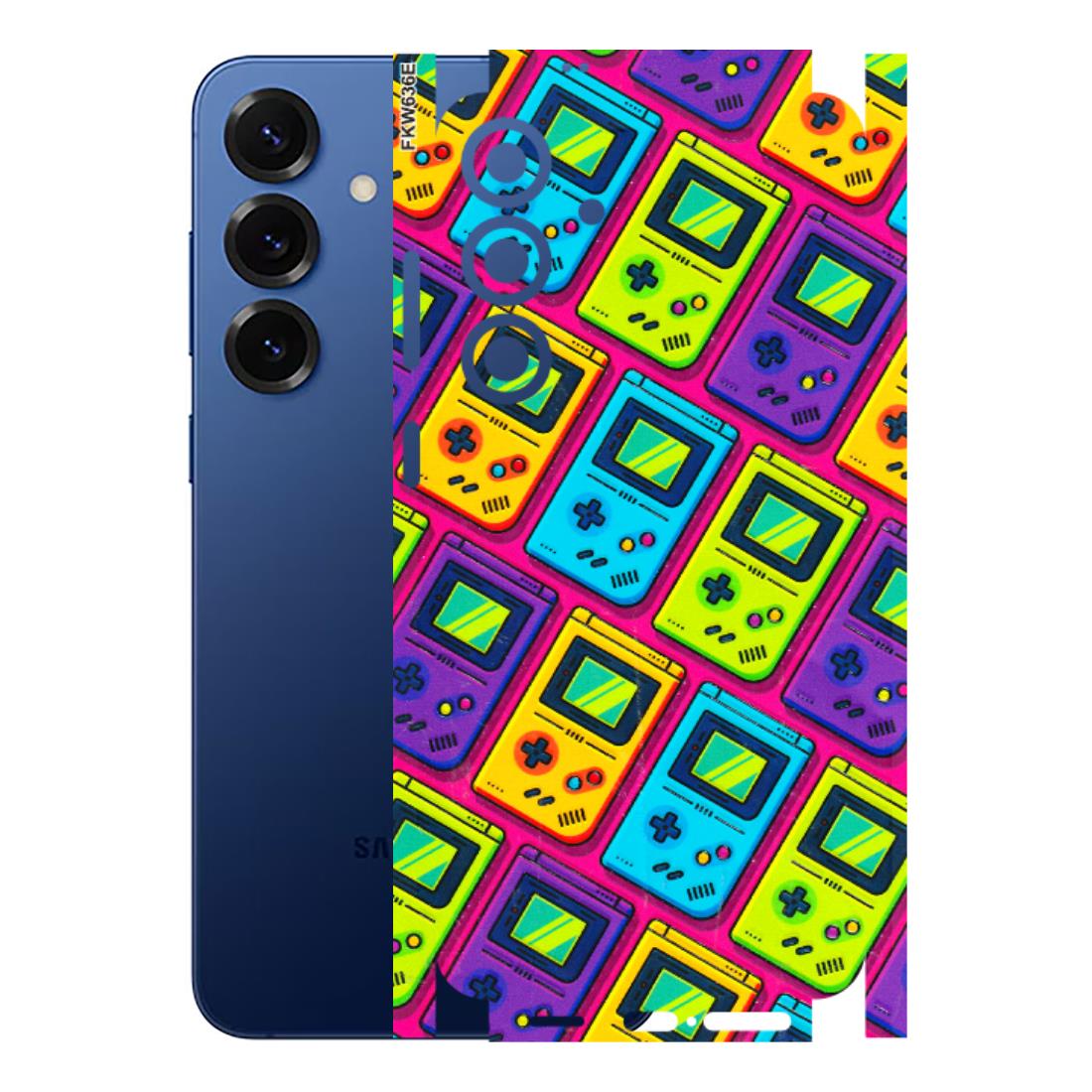 Samsung A/S Series Phone Skins (All Models) - Gameboy Colourful - 3D Embossed Finish (L-266) Samsung Galaxy S25 Plus