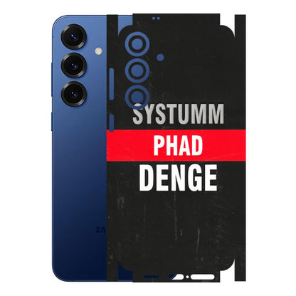 Samsung A/S Series Phone Skins (All Models) - Systumm Phad Denge - 3D Embossed Finish (L-278) Samsung Galaxy S25 Plus