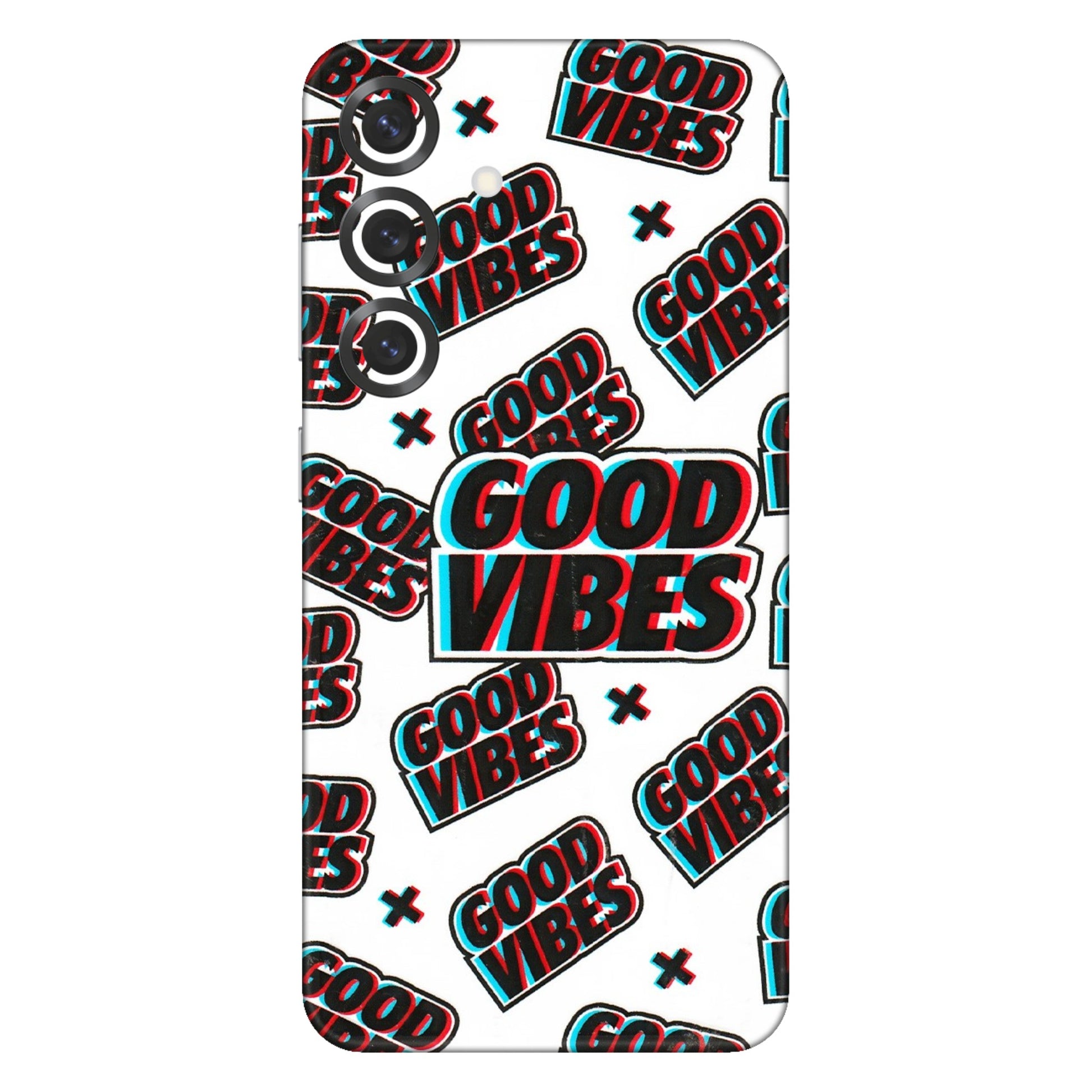 Samsung A/S Series Phone Skins (All Models) - Good Vibes - 3D Embossed Finish (L-282) Samsung Galaxy S25 Plus