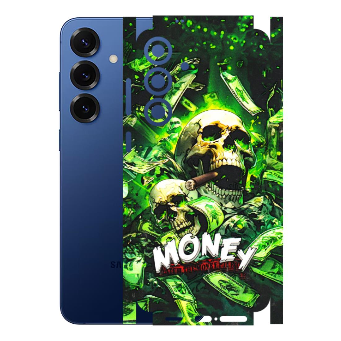 Samsung A/S Series Phone Skins (All Models) - Skull Money - 3D Embossed Finish (L-303) Samsung Galaxy S25 Plus