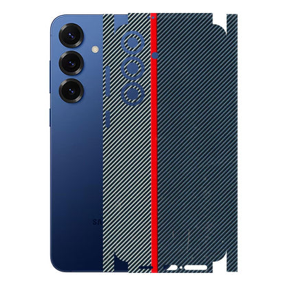 Samsung A/S Series Phone Skins (All Models) - Blue Sober Lines - 3D Embossed Finish (L-305) Samsung Galaxy S25 Plus