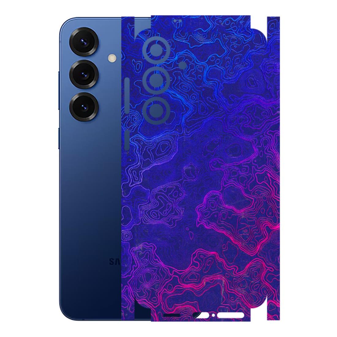 Samsung A/S Series Phone Skins (All Models) - Purple Ripples Swirl - 3D Embossed Finish (L-314) Samsung Galaxy S25 Plus