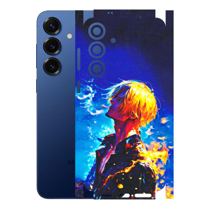 Samsung A/S Series Phone Skins (All Models) - Sanji Vinsmoke One Piece - 3D Embossed Finish (L-319) Samsung Galaxy S25 Plus