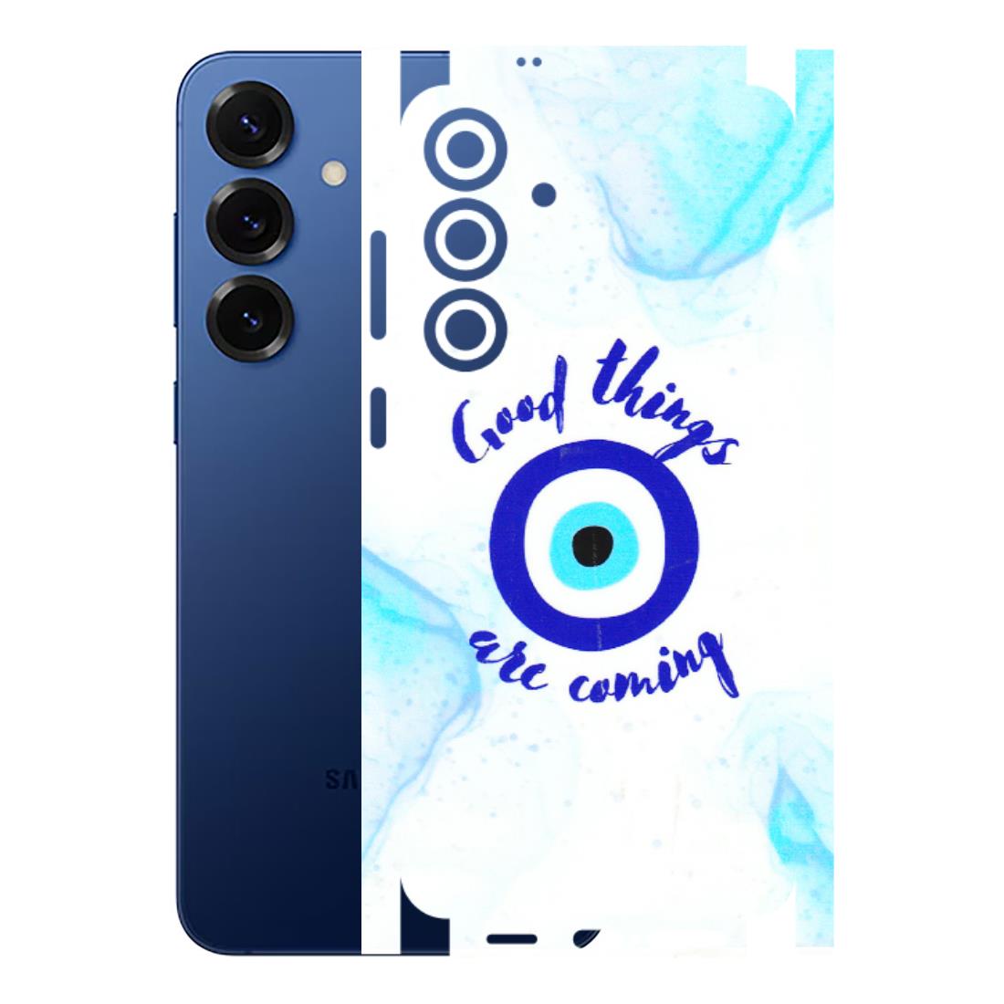 Samsung A/S Series Phone Skins (All Models) - Evil Eye Good Things Are Coming - 3D Embossed Finish (L-322) Samsung Galaxy S25 Plus