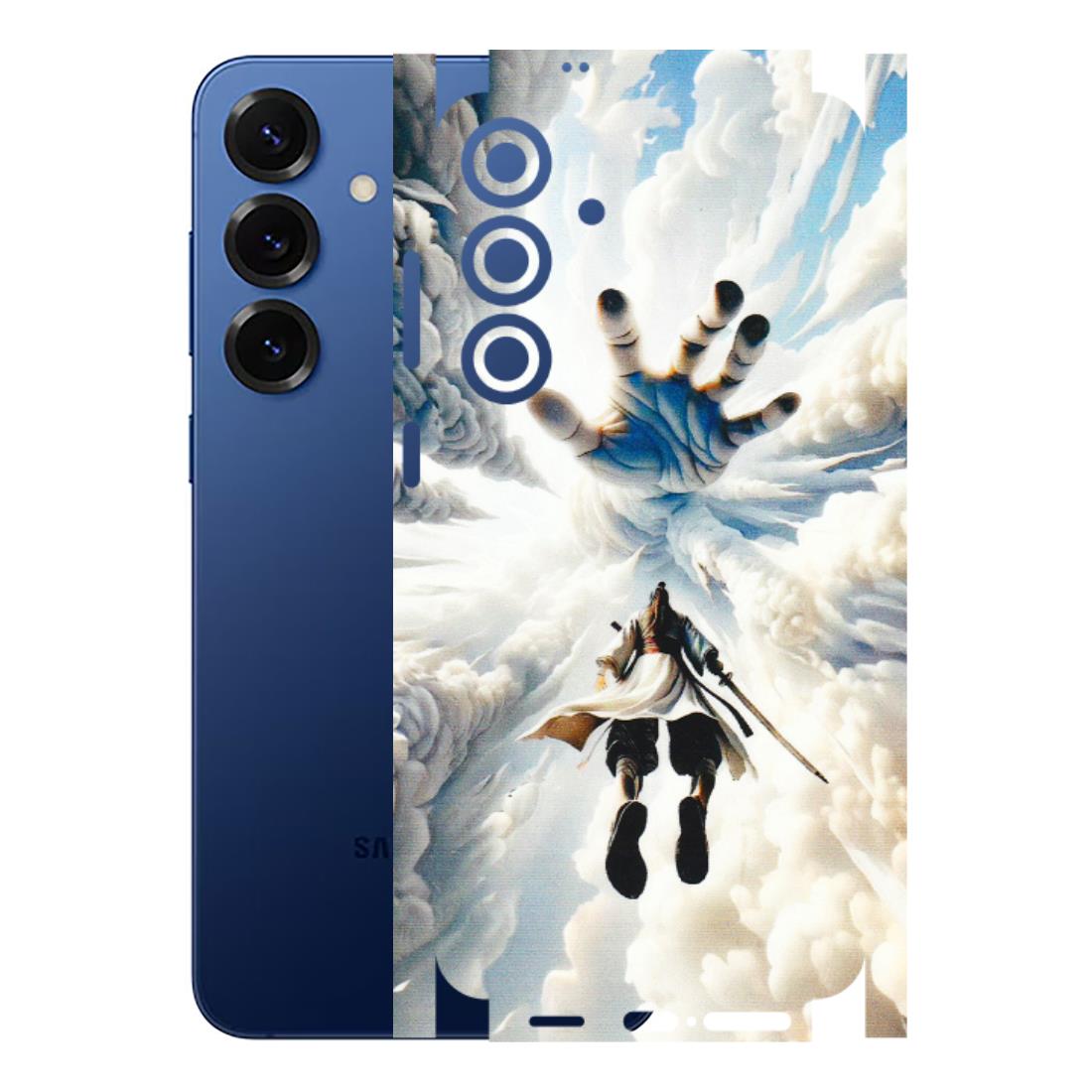 Samsung A/S Series Phone Skins (All Models) - Big Hand With Monkey King - 3D Embossed Finish (L-323) Samsung Galaxy S25 Plus