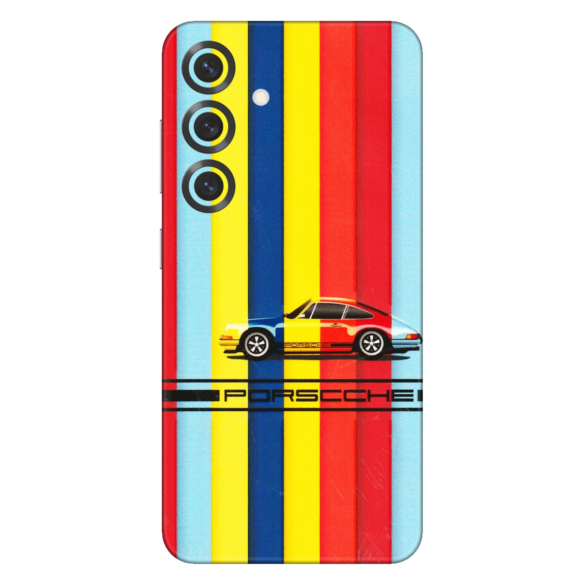 Samsung A/S Series Phone Skins (All Models) - Multicolour Porche - 3D Embossed Finish (L-39) Samsung Galaxy S25 Plus