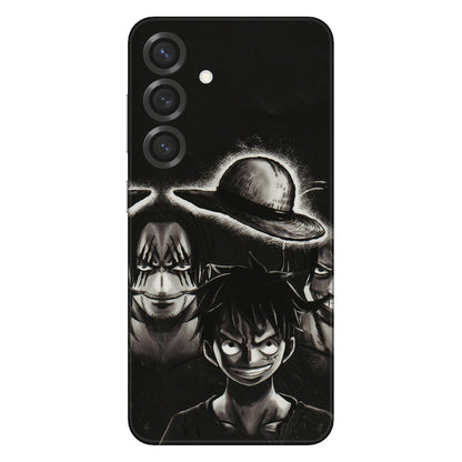 Samsung A/S Series Phone Skins (All Models) - Black Luffy Hat - 3D Embossed Finish (L-57) Samsung Galaxy S25 Plus
