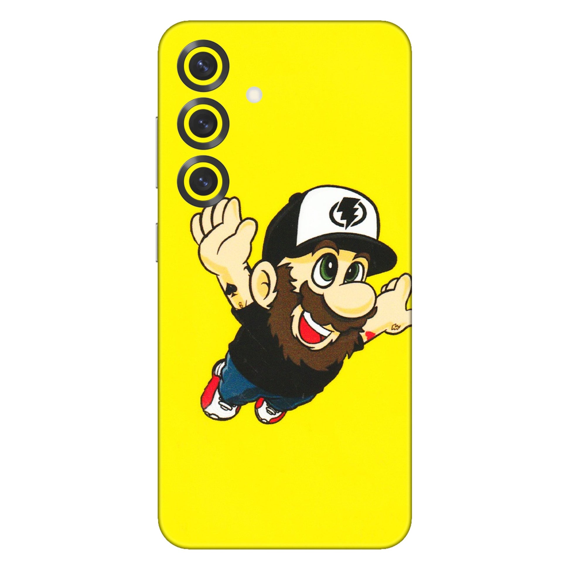Samsung A/S Series Phone Skins (All Models) - Flying Beardo - 3D Embossed Finish (L-60) Samsung Galaxy S25 Plus