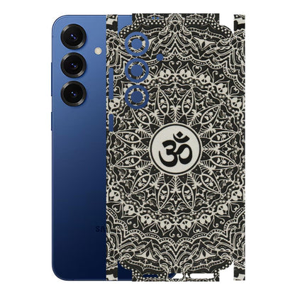 Samsung A/S Series Phone Skins (All Models) - Aum Elegant Mandala - 3D Embossed Finish (L-62) Samsung Galaxy S25 Plus