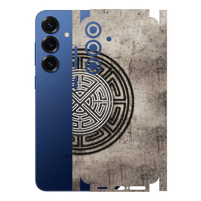 Samsung A/S Series Phone Skins (All Models) - Mysterious Circular Design - 3D Embossed Finish (L-63) Samsung Galaxy S25 Plus