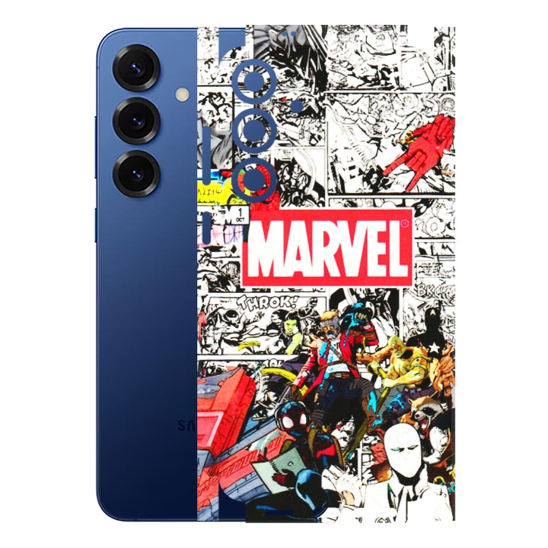 Samsung A/S Series Phone Skins (All Models) - Marvel Colorful Comic - 3D Embossed Finish (L-64) Samsung Galaxy S25 Plus