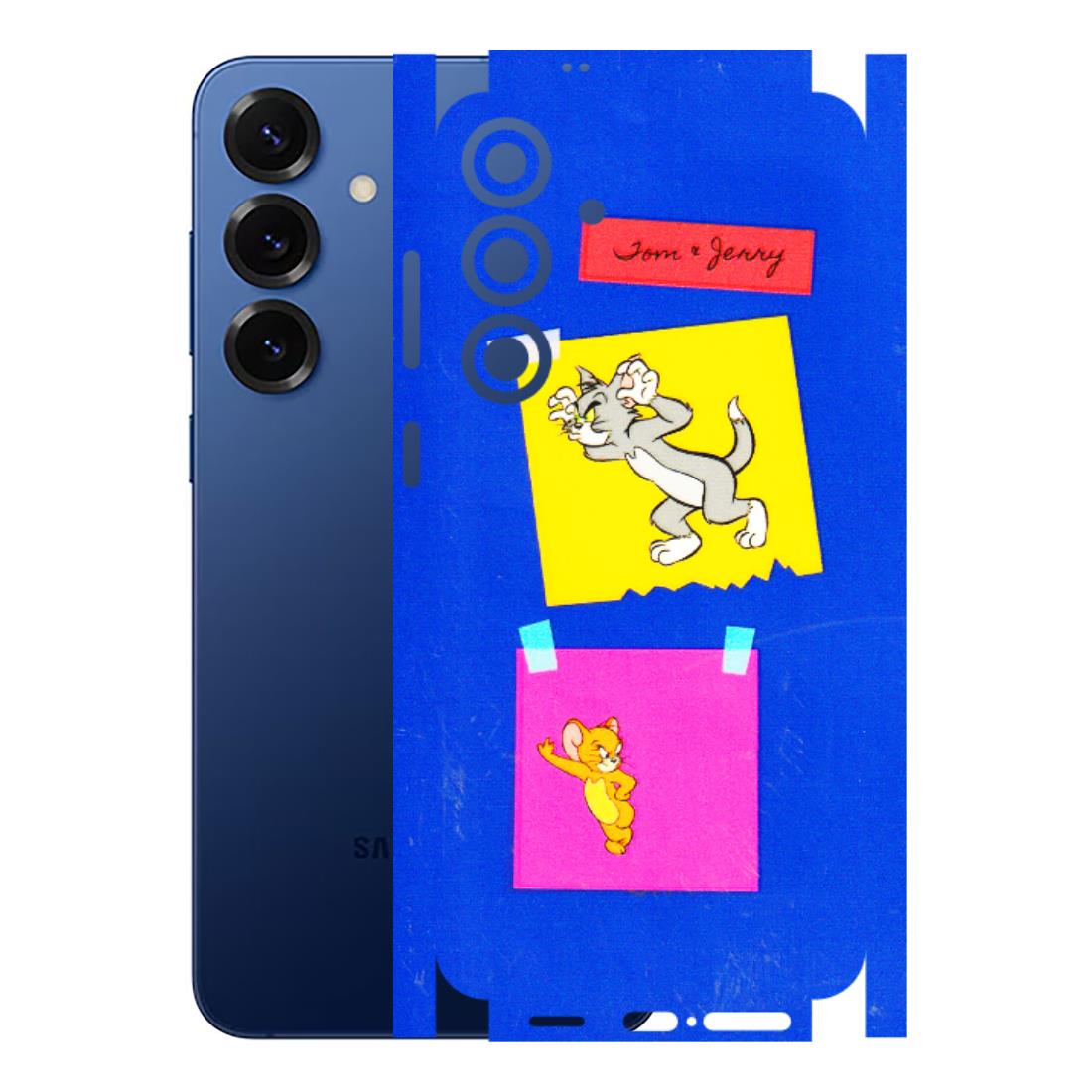 Samsung A/S Series Phone Skins (All Models) - Tom N Jerry Sticky Notes - 3D Embossed Finish (L-88) Samsung Galaxy S25 Plus
