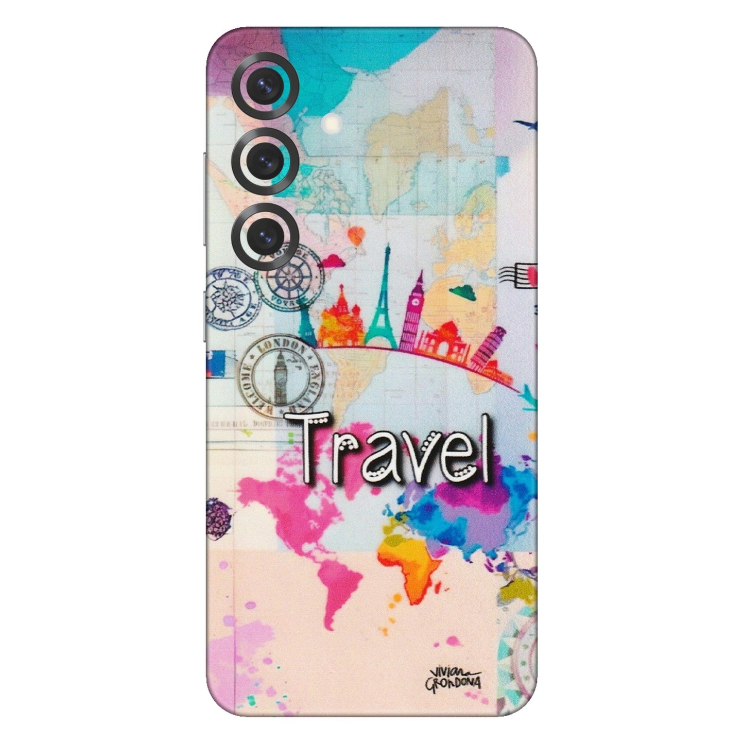 Samsung A/S Series Phone Skins (All Models) - Travel The Wonders - Matte Finish (M-108) Samsung Galaxy S25 Plus