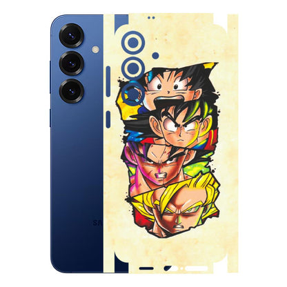 Samsung A/S Series Phone Skins (All Models) - Angry Multi Anime - Matte Finish (M-113) Samsung Galaxy S25 Plus