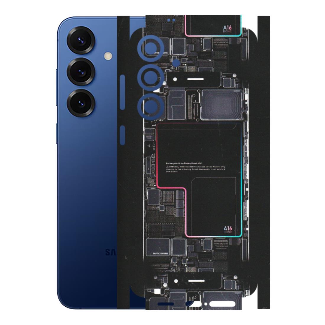 Samsung A/S Series Phone Skins (All Models) - Motherboard Circuit Layout - Matte Finish (M-117) Samsung Galaxy S25 Plus
