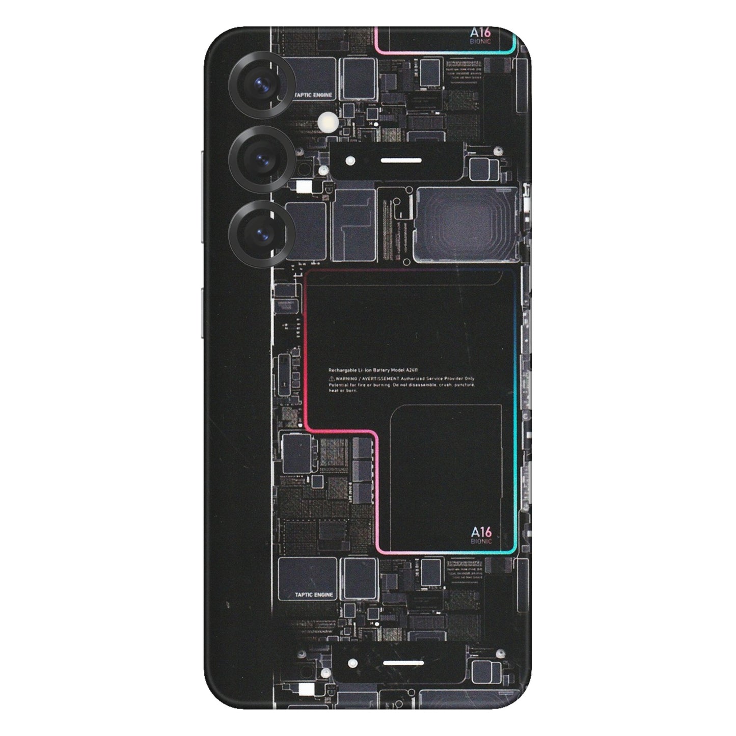 Samsung A/S Series Phone Skins (All Models) - Motherboard Circuit Layout - Matte Finish (M-117) Samsung Galaxy S25 Plus