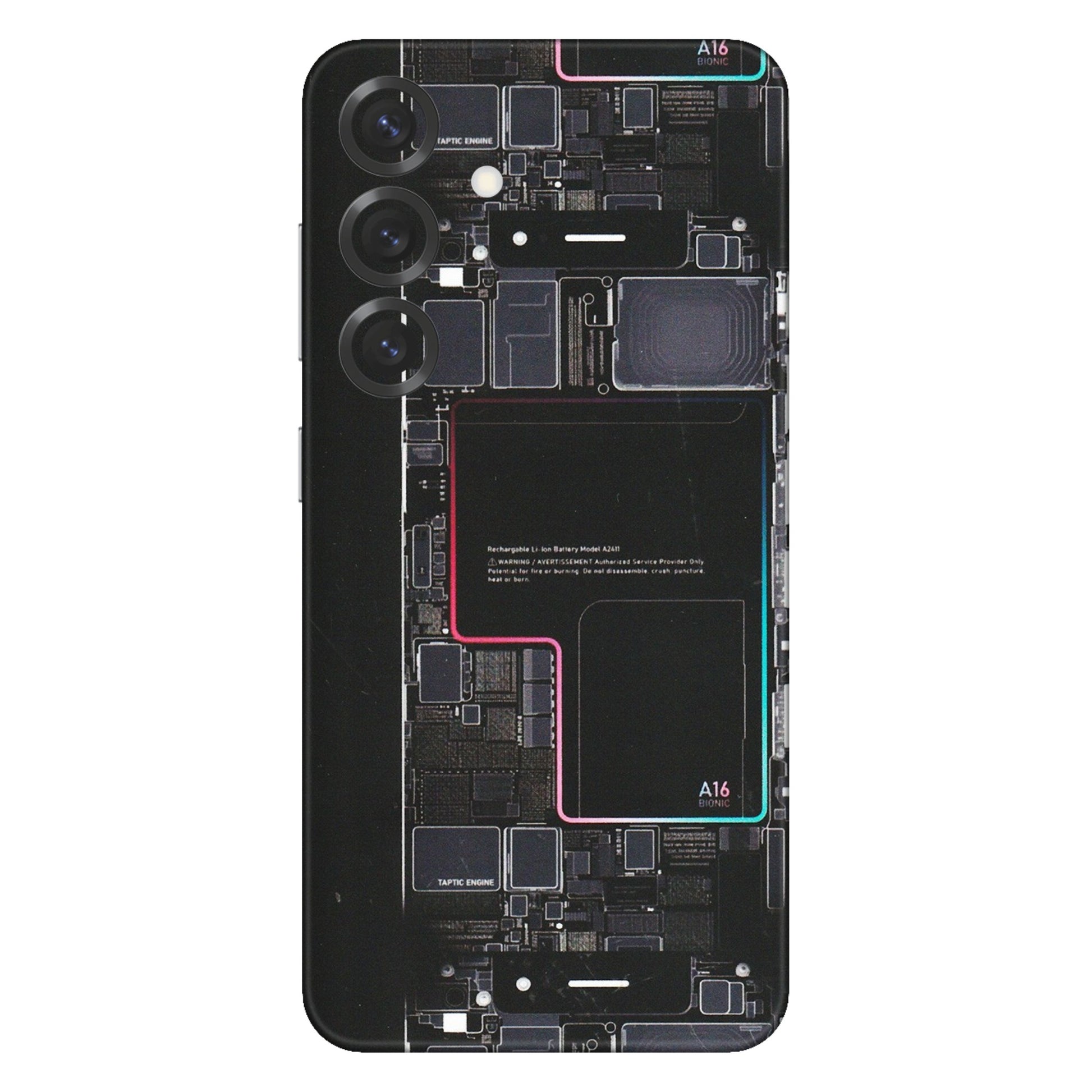 Samsung A/S Series Phone Skins (All Models) - Motherboard Circuit Layout - Matte Finish (M-117) Samsung Galaxy S25 Plus
