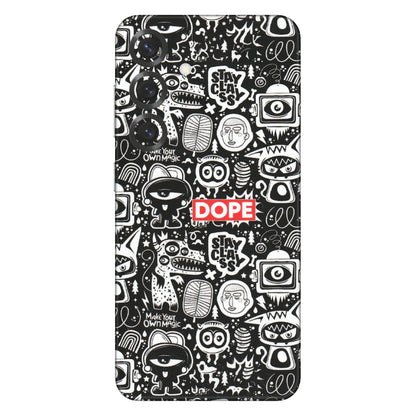 Samsung A/S Series Phone Skins (All Models) - Dope Stay Classy Black Doodles - Matte Finish (M-126) Samsung Galaxy S25 Plus
