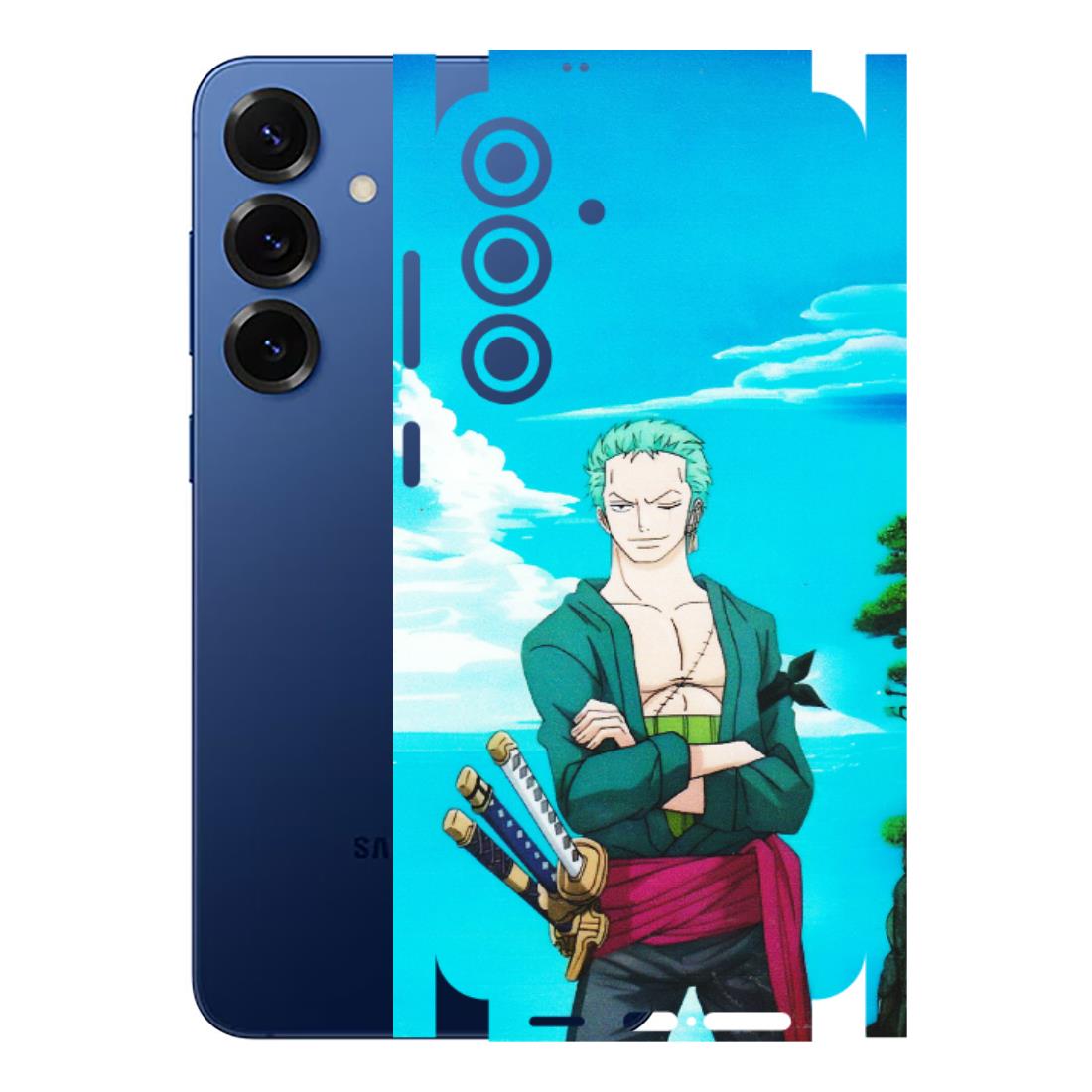 Samsung A/S Series Phone Skins (All Models) - Cool Swordman Zoro Anime - Matte Finish (M-143) Samsung Galaxy S25 Plus