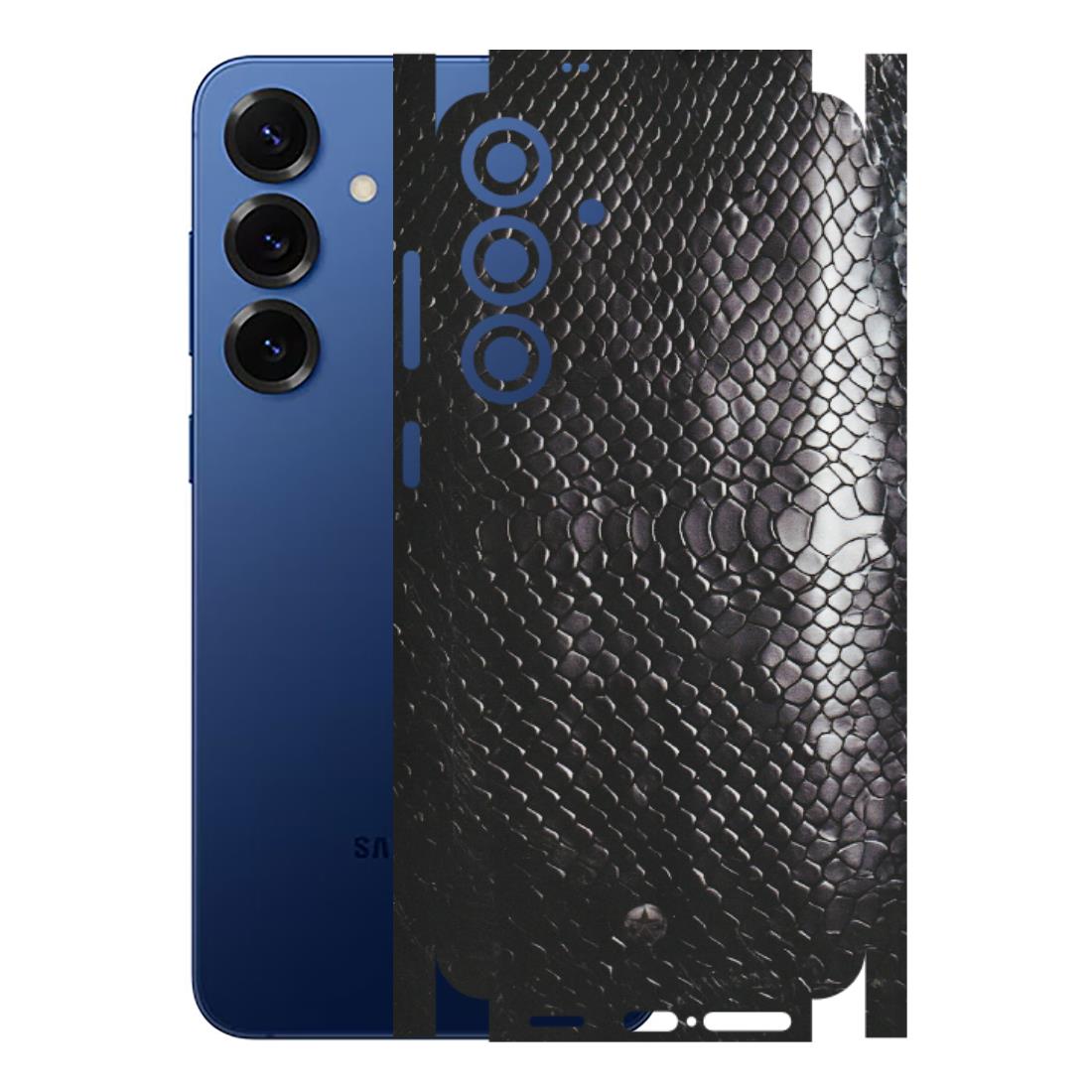 Samsung A/S Series Phone Skins (All Models) - Black Snack Leather - Matte Finish (M-147) Samsung Galaxy S25 Plus