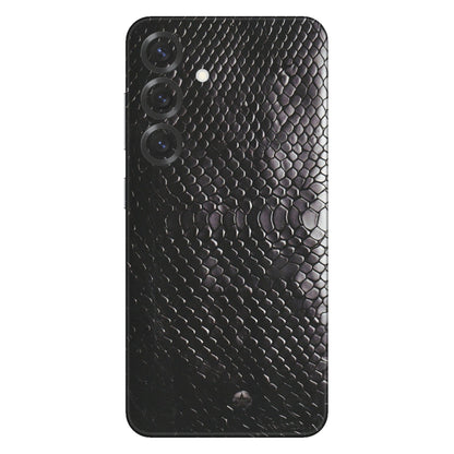 Samsung A/S Series Phone Skins (All Models) - Black Snack Leather - Matte Finish (M-147) Samsung Galaxy S25 Plus