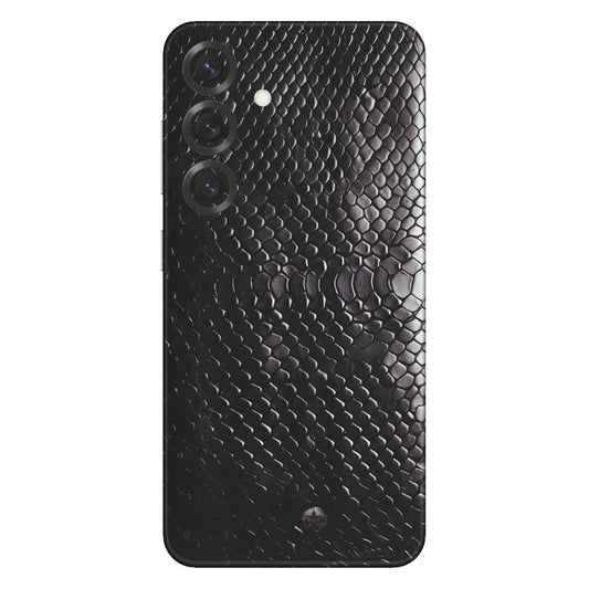 Samsung A/S Series Phone Skins (All Models) - Black Snack Leather - Matte Finish (M-147) Samsung Galaxy S25 Plus