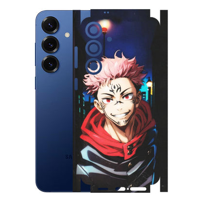 Samsung A/S Series Phone Skins (All Models) - Yuji Itadori Funny Face Anime - Matte Finish (M-152) Samsung Galaxy S25 Plus