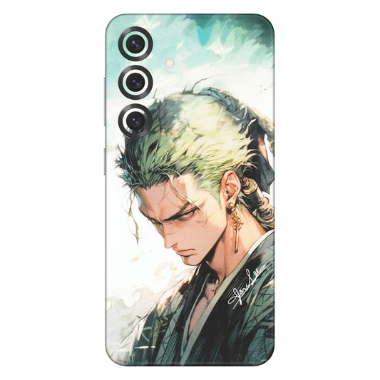 Samsung A/S Series Phone Skins (All Models) - Pirate Hunter One Piece Anime - Matte Finish (M-157) Samsung Galaxy S25 Plus